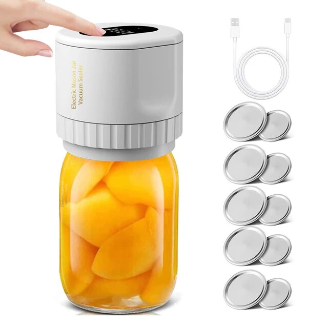Electric Jar Vacuum Sealer Kit