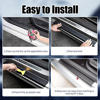 Carbon Car Door Sills Stickers( 4PCS )