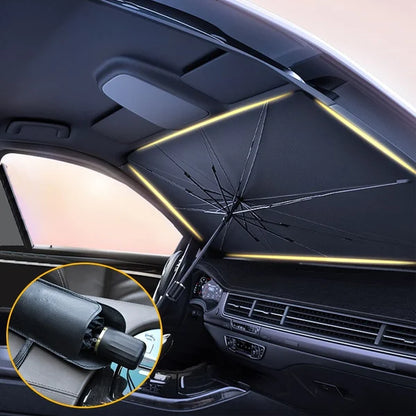 Car Windshield Sun Shade Umbrella -(Heat Insulation Protection) for Auto Windshield Covers Most Cars