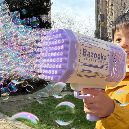 Bazooka Launches bubbles 69 holes