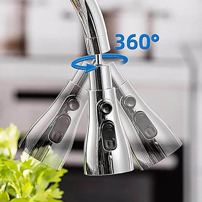 360° Rotation 3 Modes kitchen Sink faucet Extension