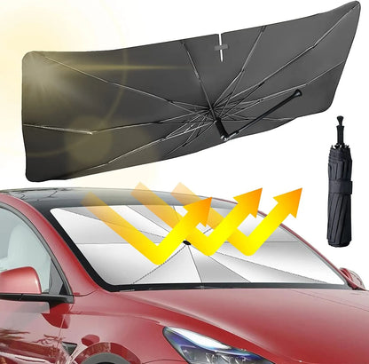 Car Windshield Sun Shade Umbrella -(Heat Insulation Protection) for Auto Windshield Covers Most Cars