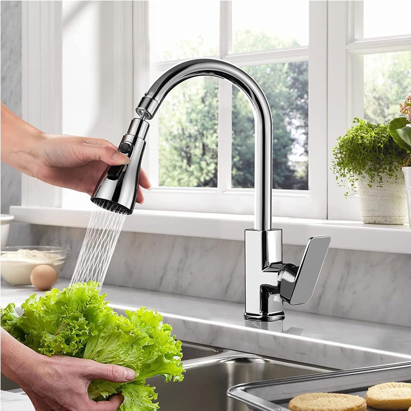 360° Rotation 3 Modes kitchen Sink faucet Extension