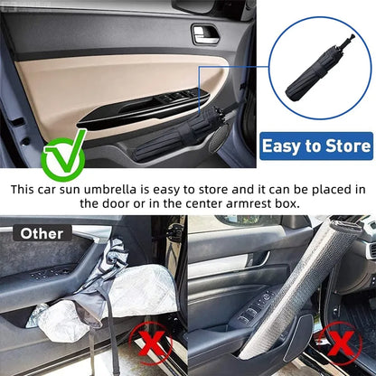 Car Windshield Sun Shade Umbrella -(Heat Insulation Protection) for Auto Windshield Covers Most Cars