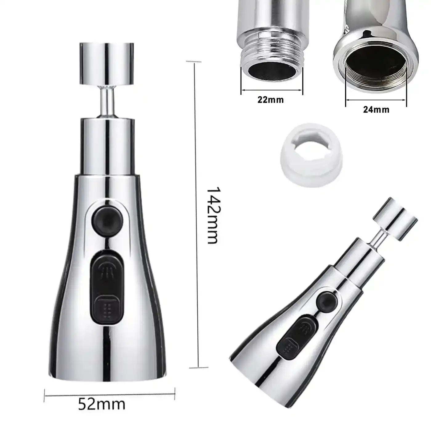 360° Rotation 3 Modes kitchen Sink faucet Extension