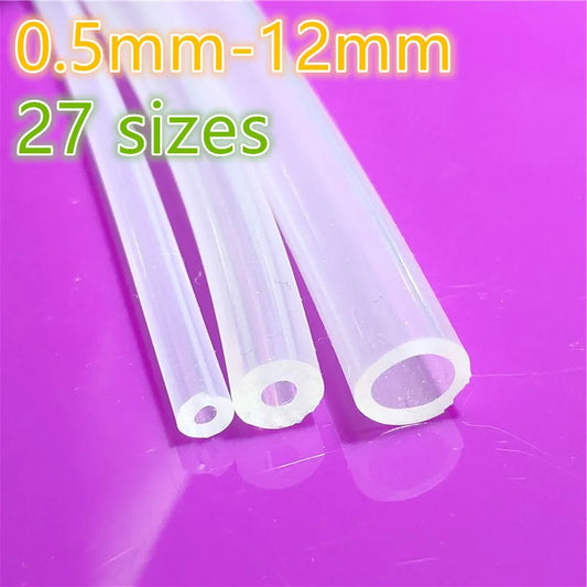1 Meter 27 sizes 0.5mm to 12mm Food Grade Transparent Silicone Tube Rubber Hose Water Gas Pipe Dropshipping Sell At A loss
