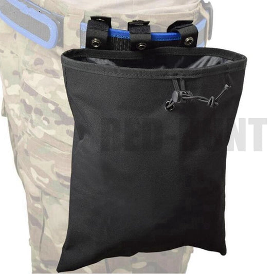 MOLLE Dump Pouch Tactical Mag Recovery Bag Drawstring Magazine Recycling Storage Pack Hunting Gear Holder