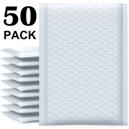 10-50Pcs Bubble Envelopes White Foam Shipping Bags Poly Bubble Mailers Pad Self Seal Packing Bags 11cm 15cm 23cm Wholesale