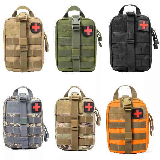 Portable Tactical First Aid Kit Medical Bag For Hiking Travel Home Emergency Treatment Case Survival Tools Military EDC Pouch