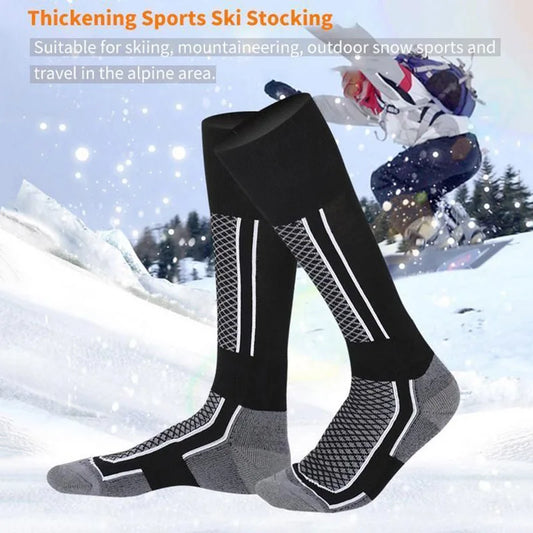 1 Pair Winter Warm Thickening Ski Stockings Hiking Socks For Women Men Children Anti-Cold Skiing Outdoor High Sports Stockings