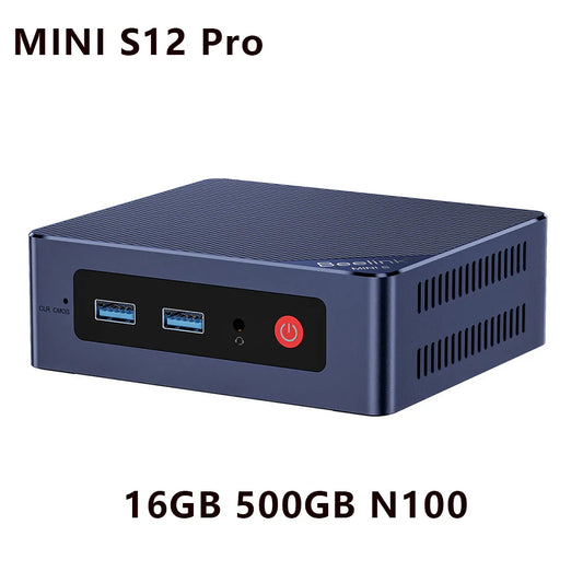 Beelink Mini S12 Pro N95 N100 MINI PC Windows 11 Pro DDR4 8GB 256GB 16GB 500GB WIFI BT Gaming Computer MINI S N5095 8GB 128GB