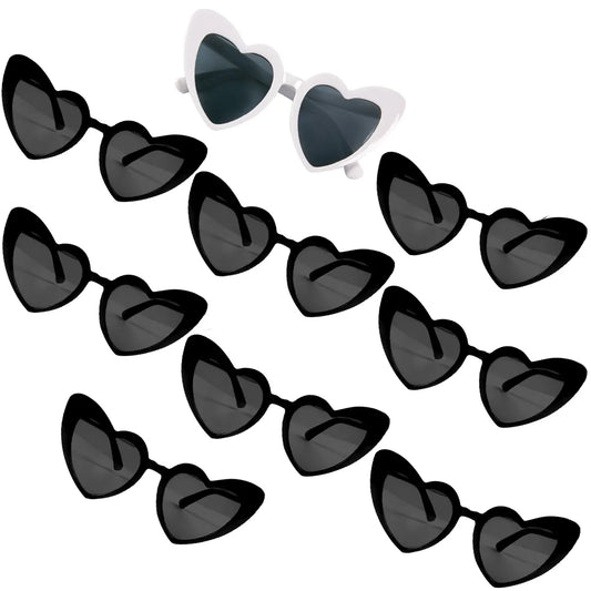 Heart Shaped Sunglasses for Women Retro Cat Eye Sunglasses Wedding Engagement Decoration Shopping Traveling Party Accessories