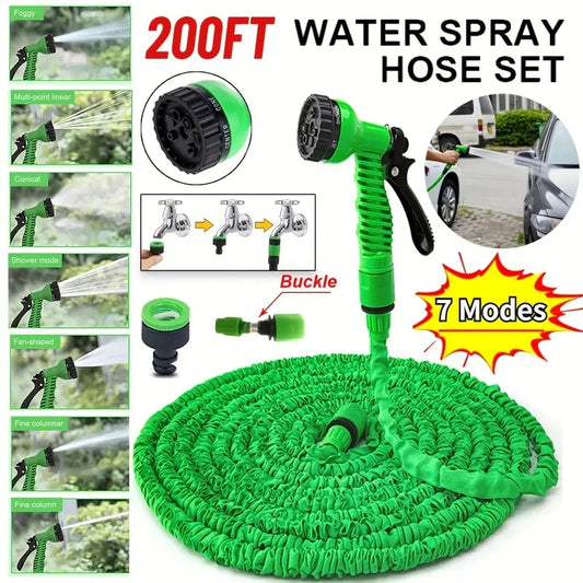 High-Pressure Car Wash Hose Expandable Magic Hose Pipe Home Garden Watering Hose Multi-Function Gardening Cleaning Water Sprayer