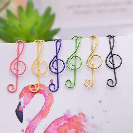 20PCS/Set New Creative Cute Note Metal Memo Paper Clips Set Index Bookmark For Books Office School Stationery Supplies 6 Colors