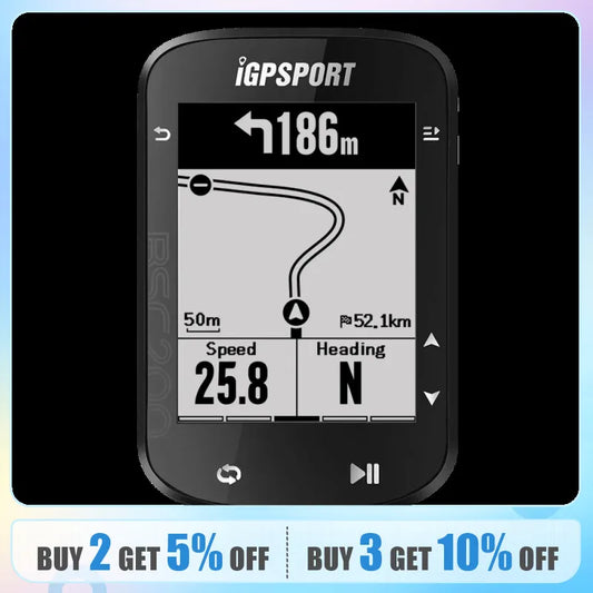 IGPSPORT BSC200 GPS Bicycle Computer Cycling Odometer Wireless Speedometer Route Navigation ANT + Bluetooth5.0 Accessories