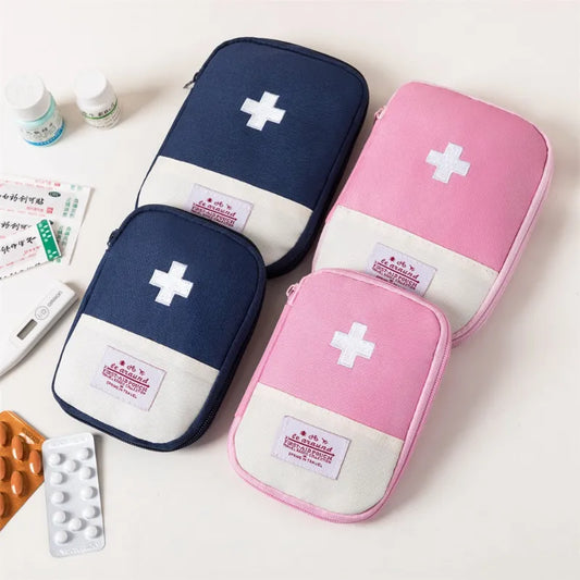 Portable Medicine Bag Cute First Aid Kit Medical Emergency Kits Organizer Outdoor Household Medicine Pill Storage Bag Travel