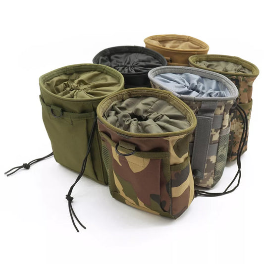Outdoor 3-5L Tactical Molle 800D Nylon Dump Drop Pouch Recycle Waist Pack Ammo Bags Airsoft Military Accessories Bag Pouches