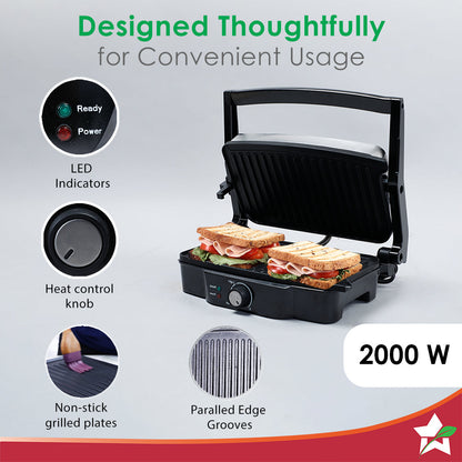 Electric Contact Grill & Sandwich Maker