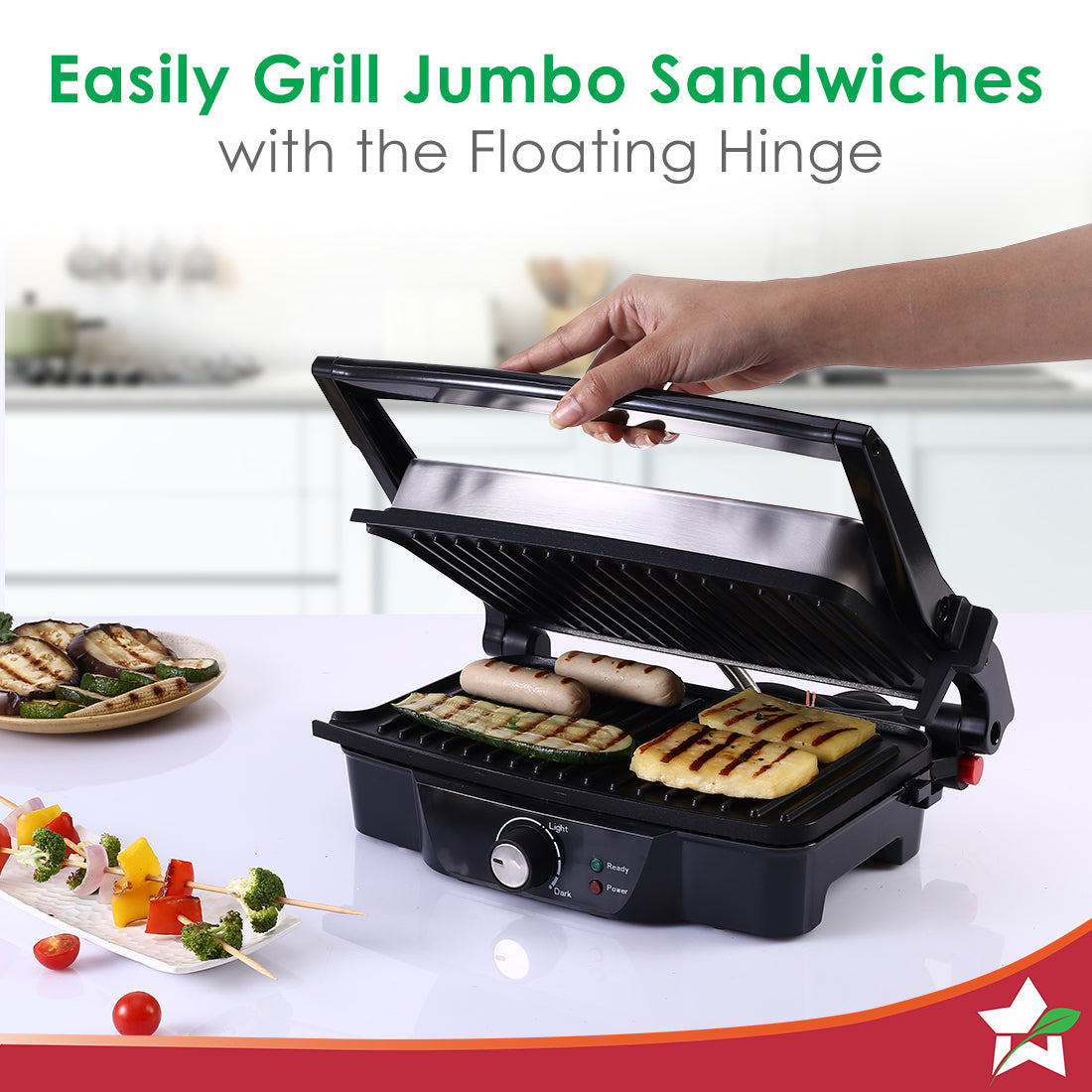 Electric Contact Grill & Sandwich Maker