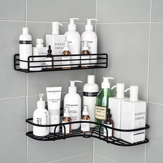 Bathroom Shelf Shower Shelf Shampoo Storage Shelf Kitchen Spice Corner Shelf No Punch Wall - Mounted Shelf Bathroom Accessories