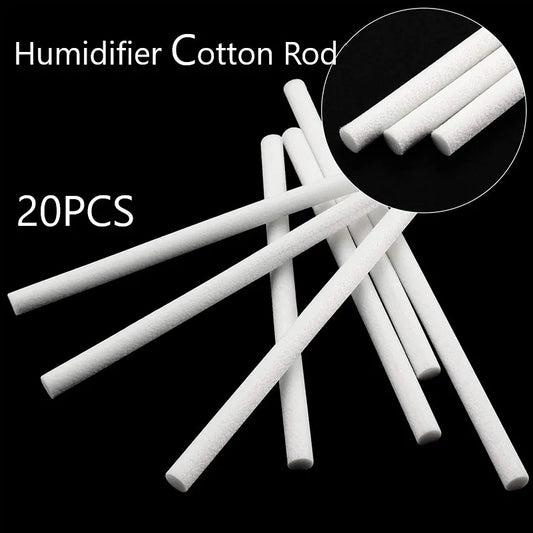 7mm and 8mm Humidifier Aromatherapy Machine Replacement Cotton Rod 20PCS Can Be Cut According Size Of The Humidifier Cotton Rod