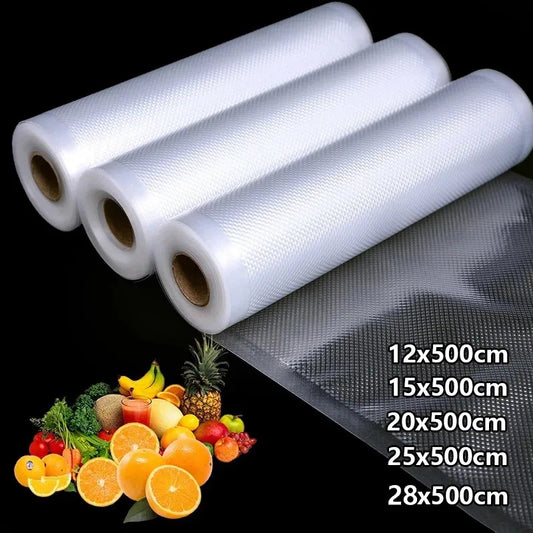 Food Vacuum Bags for Sous Vide Storage Packaging bag for Vacuum Sealer Meat Fruits Vegetables 500cm/Rolls