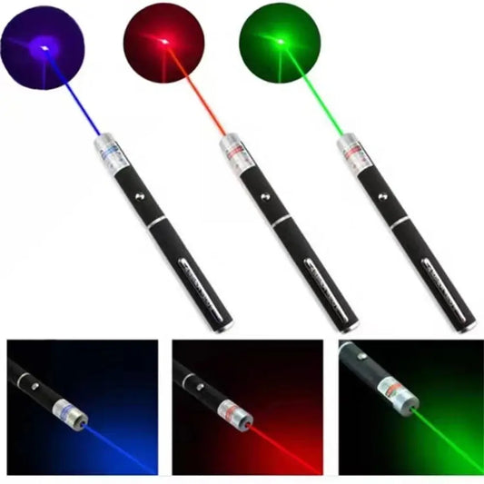 5mw Laser Pen Red Light Bule Purple Light Green Light Outdoor Portable Flashlight Pet Interactive Toy Laser Demonstration Pen