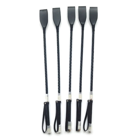 1PC Portable Lightweight PU Leather Riding Crop Durable Outdoor Non Slip With Handle Horse Whip Racing Equestrian Training