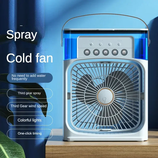 Portable Humidifier  Fan AIr Conditioner Household Small Air Cooler Hydrocooling Portable Air Adjustment For Office 3 Speed Fan