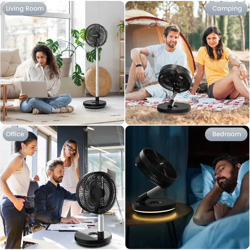 Rechargeable High Speed Table Adjustable Fan